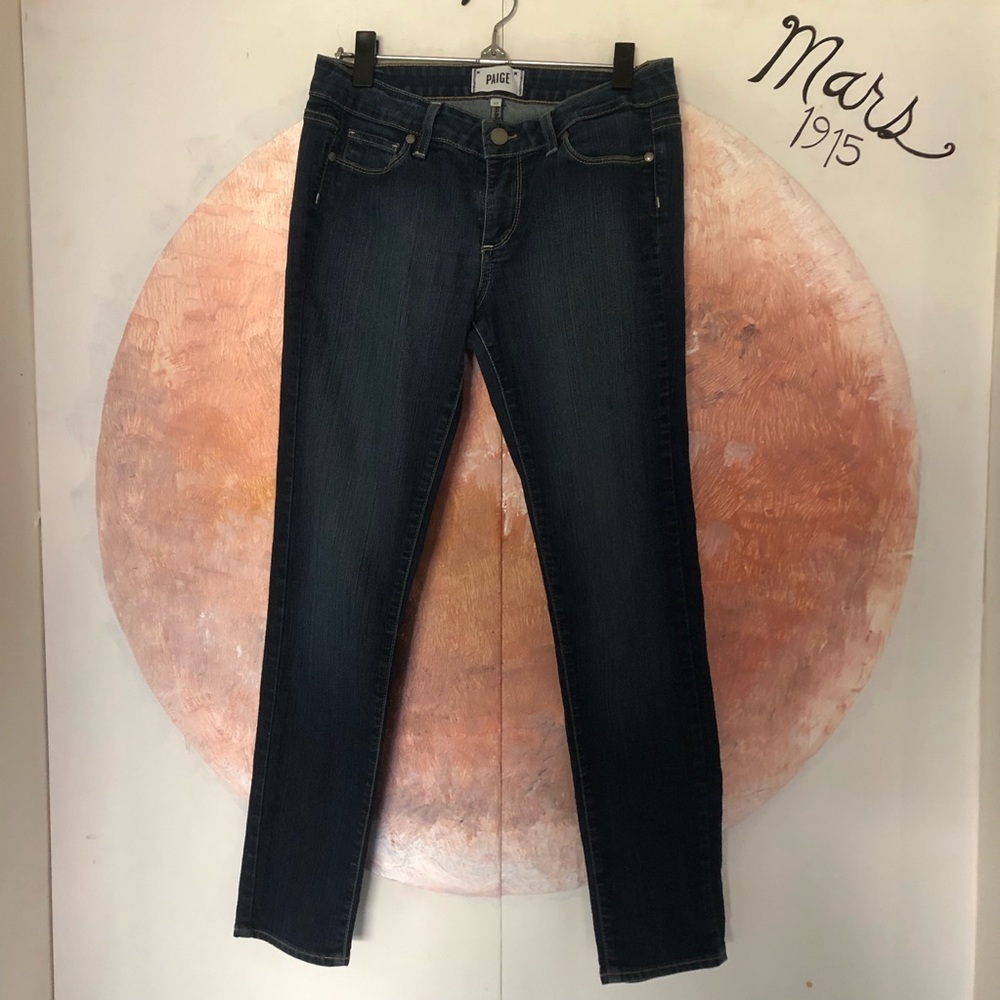 Paige Skyline Ankle Peg | Premium Denim size 28